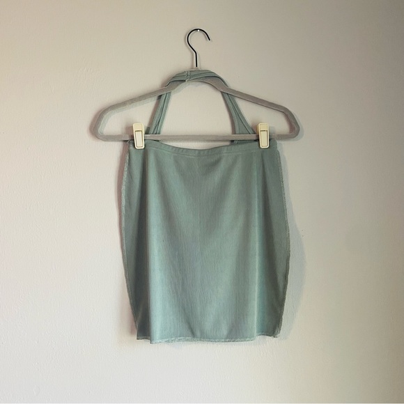 Teal Halter Top and Skirt Set - Picture 2 of 2